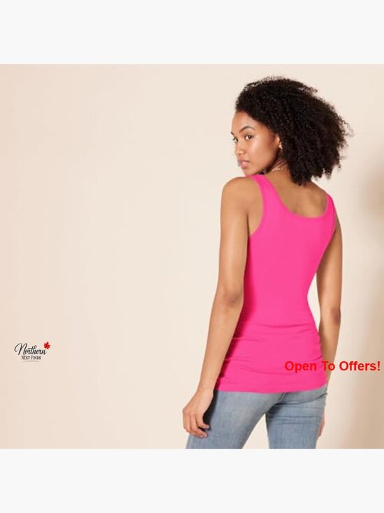 Slim-Fit Cotton Modal Micro Rib Tank Top 2-Pack - Picture 4 of 7